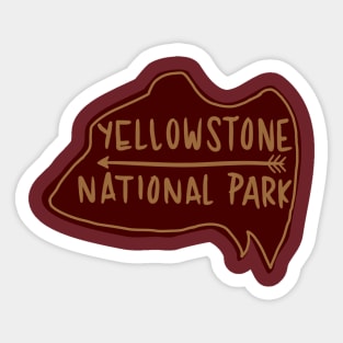 Yellowstone Bear Sticker